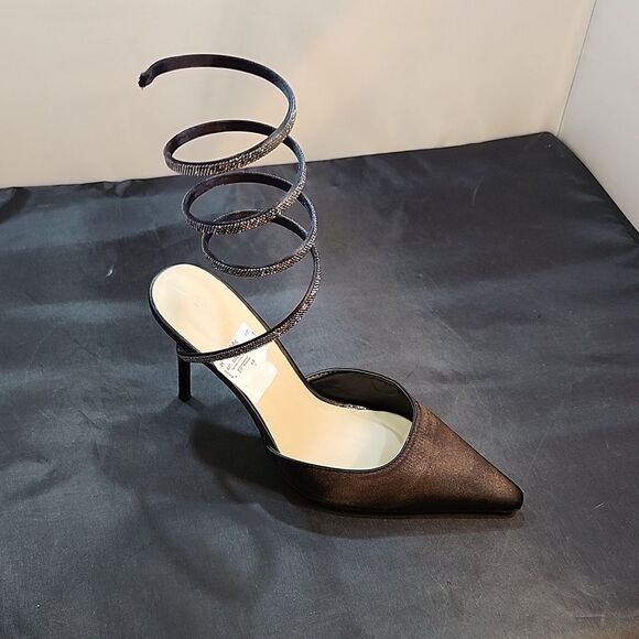 BRAND NEW WILD DIVA LOUNGS COIL WRAP ANKLE STRAP RHINESTONE EMBELLISHMEN… - Picture 12 of 14